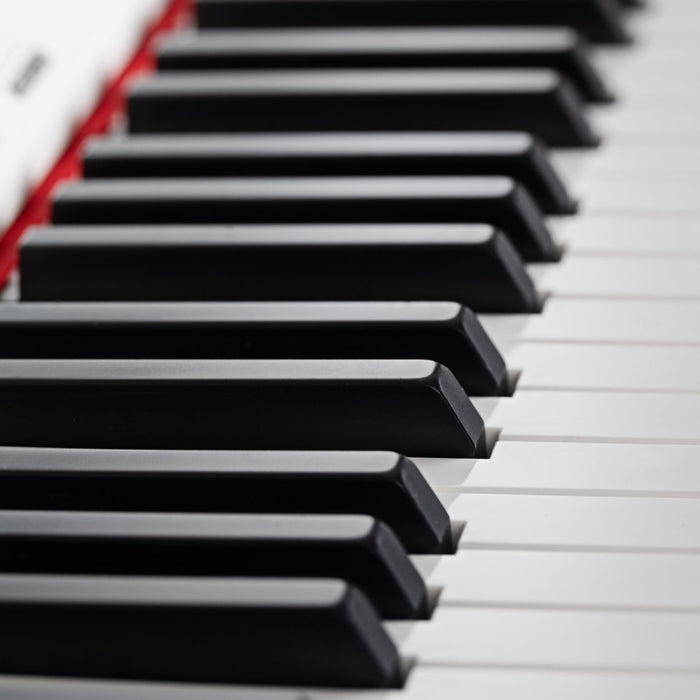 Tastiera Musicale Pianoforte Elettrico con 88 Tasti 3 Pedale e 80 Demo Bianco