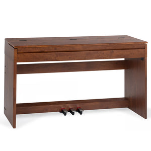 Tastiera Musicale Pianoforte Elettrico con 88 Tasti 3 Pedale e 80 Demo Marrone