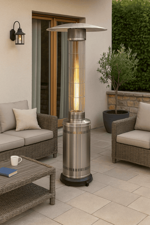 Stufa Aerea da Patio Cilindrica Teporus 10,5 kW – Acciaio Inox