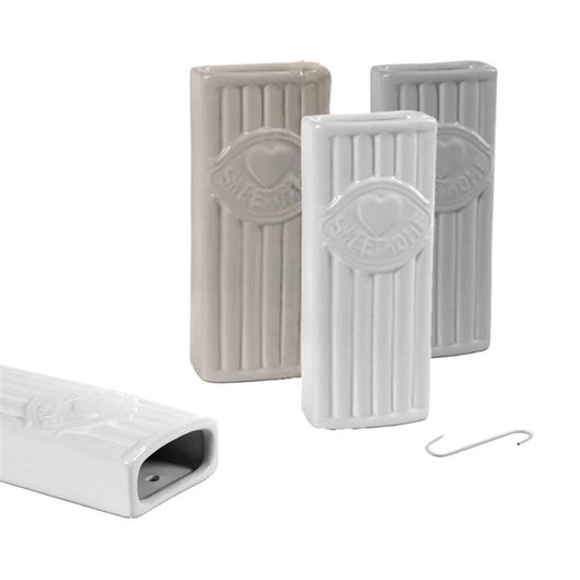 UMIDIFICATORE CON RILIEVI IN CERAMICA COLORI ASSORTITI 8X4X20CM