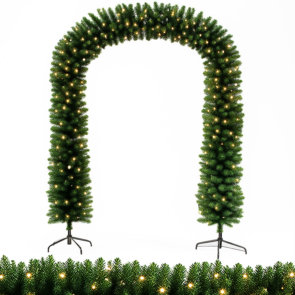 Arco Natalizio Verde 200x240 cm con 1166 Punte e 420 LED Decorazione Natale