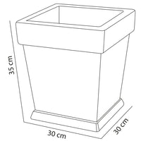 Base Albero di Natale Vaso Marrone Supporto 30x30x35cm con Attacco Universale