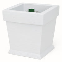 Base Albero di Natale Vaso Bianco Supporto 40x40x41cm con Attacco Universale