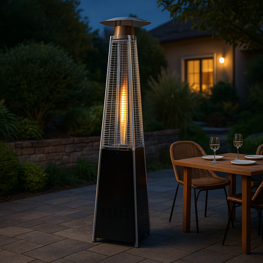 STUFA AEREA PER PATIO A GAS GPL HEXAGON 12,5 KW – NERA – MOD. LBH