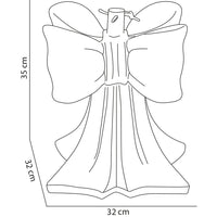 Base Albero di Natale Fiocco Rosso Supporto con Attacco Universale 32x32x35cm