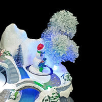 Giostrina Natalizia Casetta Innevata Giostra con Luci e Suoni Addobbo di Natale