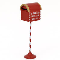 Cassetta Postale per Letterina Babbo Natale Decorazione Natalizia Metallo 76 cm