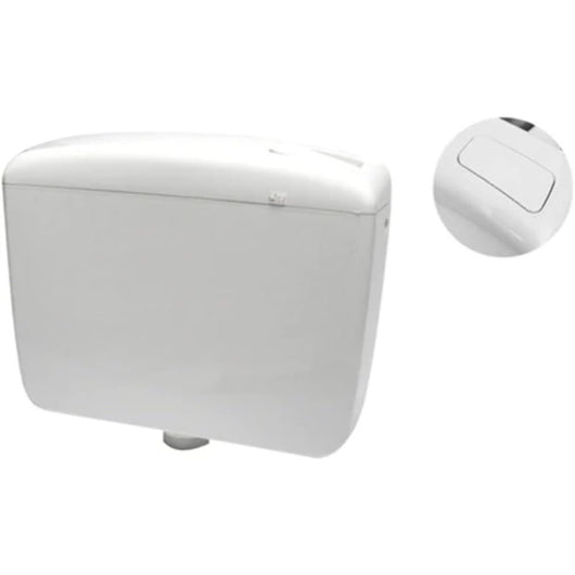 Cr cassetta di scarico plus 1 a zaino tasto stop - bianca