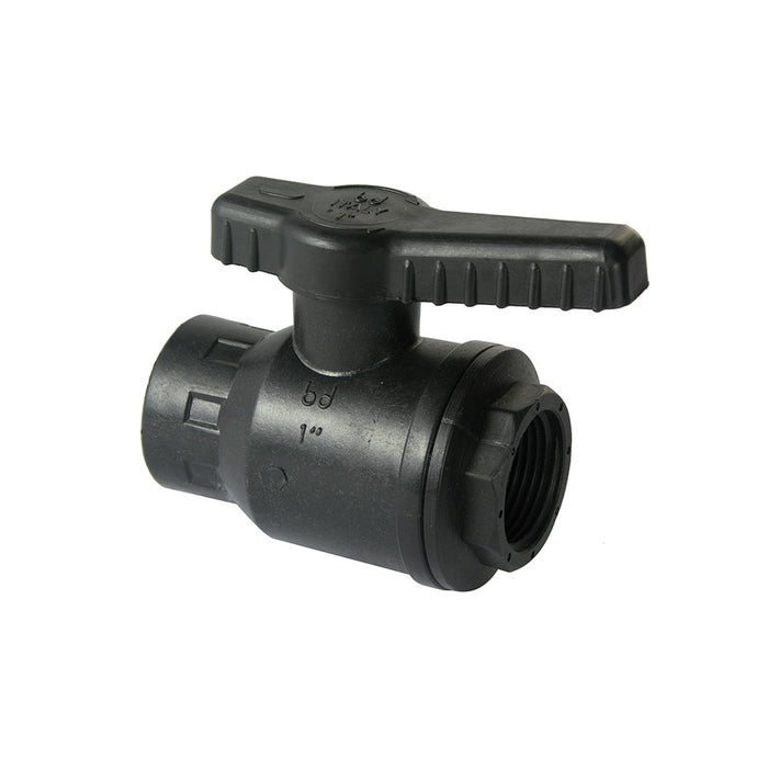 Valvola a sfera in pp femmina o-ring in nbr