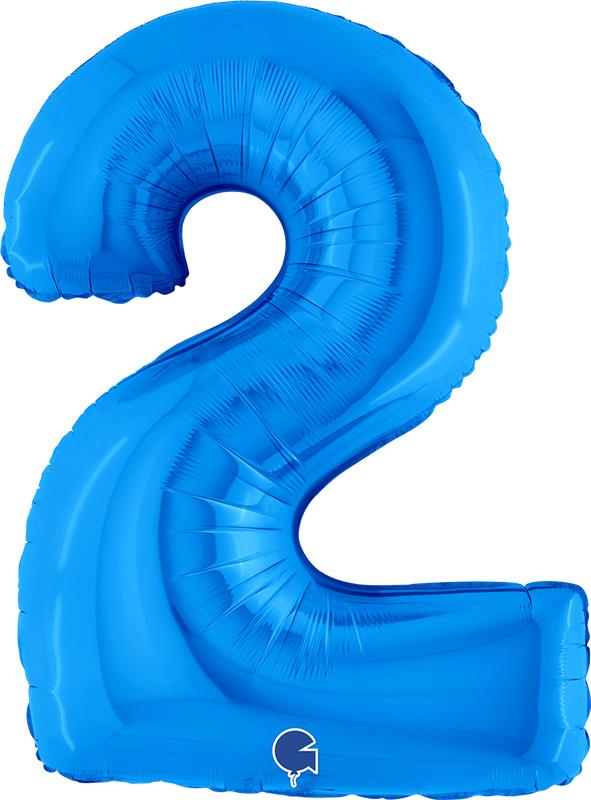 MAURY'S PALLONCINO MYLAR BLU "2" 26 POLLICI