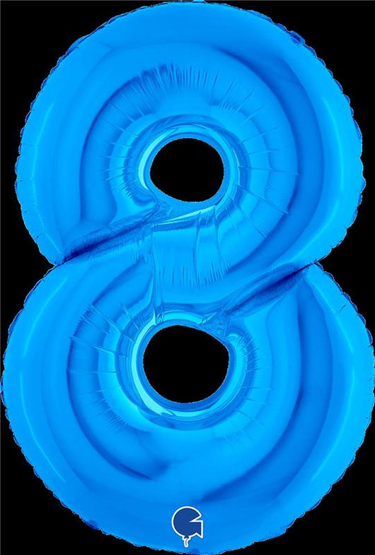 MAURY'S PALLONCINO MYLAR BLU "8" 26 POLLICI