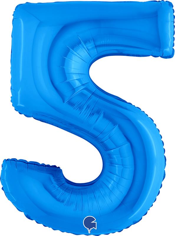 MAURY'S PALLONCINO MYLAR BLU "5" 26 POLLICI