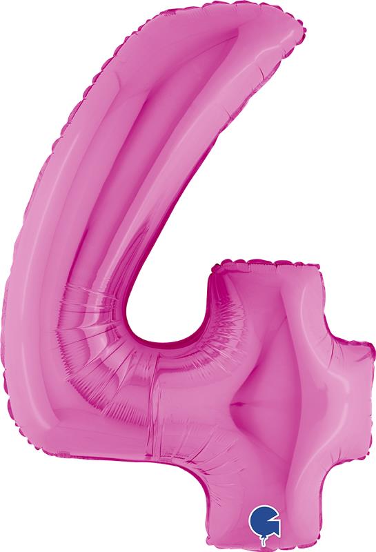 MAURY'S PALLONCINO MYLAR FUXIA "4" 26 POLLICI