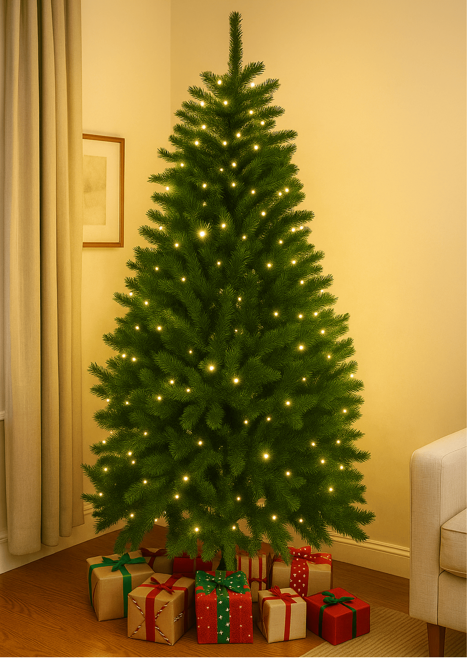 Albero di Natale “Alpino” 180 cm – 1.085 rami – Modello Ecologico