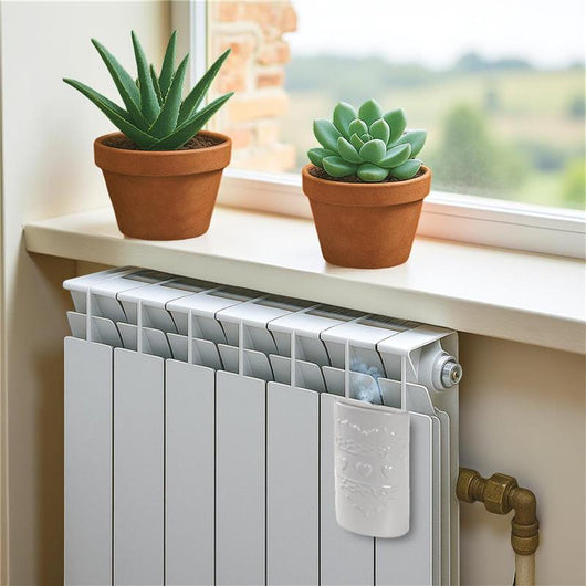 SET 3PZ UMIDIFICATORE CON RILIEVI IN CERAMICA COLORI ASSORTITI 8X4X17CM