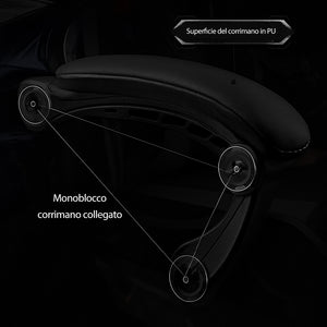 Sedia Gaming Nero con Poggiatesta Cuscino Lombare Seduta Ergonomica Reclinabile