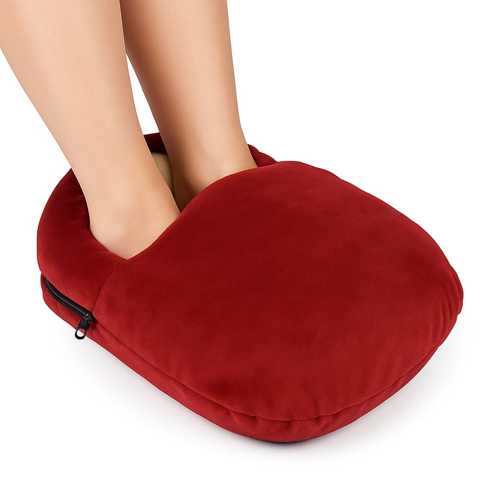 Scaldapiedi Termico Ricaricabile 500W Extra Morbido con Pelliccia e Spegnimento Automatico