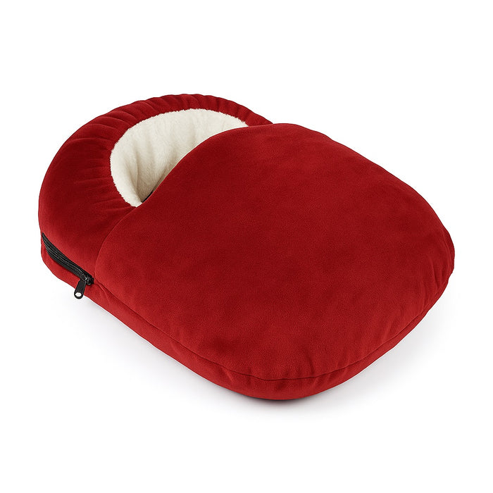 Scaldapiedi Termico Ricaricabile 500W Extra Morbido con Pelliccia e Spegnimento Automatico