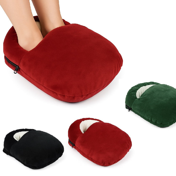 Scaldapiedi Termico Ricaricabile 500W Extra Morbido con Pelliccia e Spegnimento Automatico