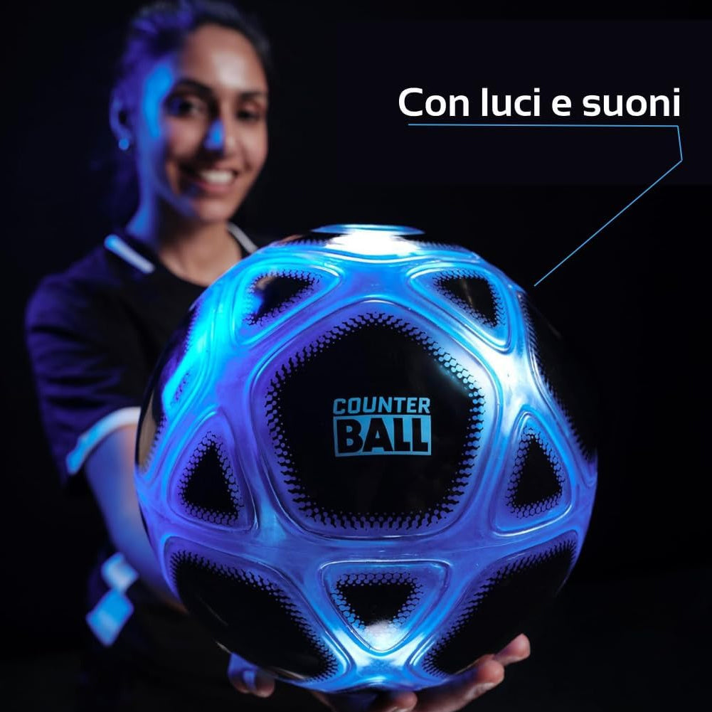 Smart Ball Counter Ball Pallone Calcio Conta Palleggi Palla Interattiva con Luci