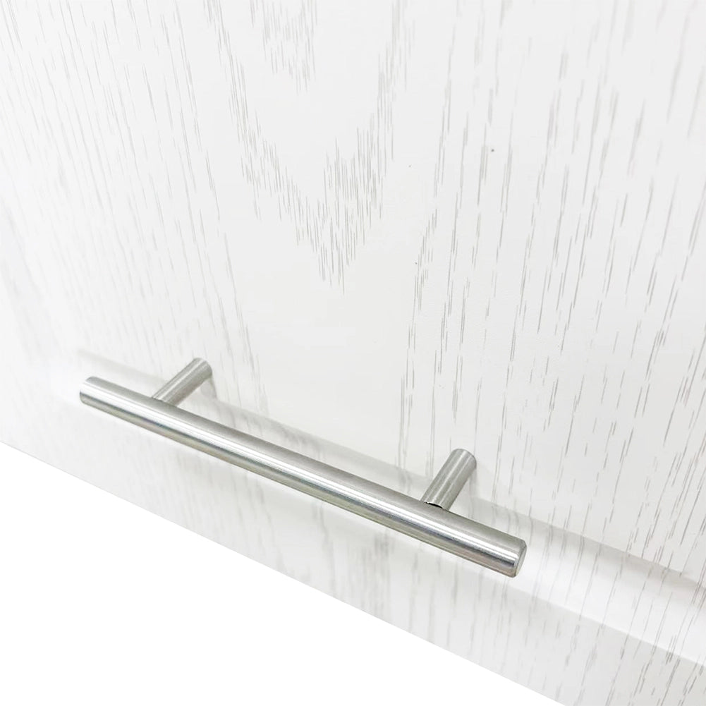 Pensile da Cucina Armadio Sospeso Parete Anta Singola Boiserie Bianco Frassinato