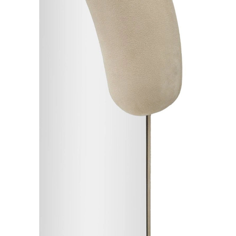 Specchio Da Muro Chantal Velluto Crema cm 60x7x160
