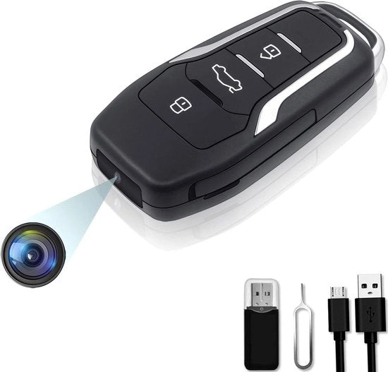 Camera Autosleutel 1080P con Monitoraggio di Movimento, Registrazione Video-Audio, Durata Batteria 6 Ore - 64GB