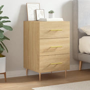 vidaXL Comodino Rovere Sonoma 40x40x66 cm in Legno Multistrato