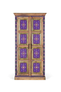 Mobile in legno di mango e dipinto a mano