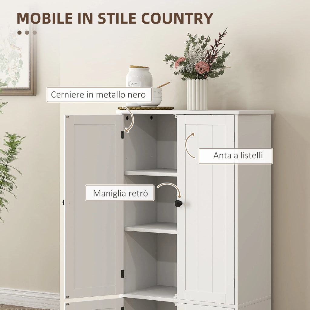 Credenza Bianco ¨C zephmum ¨C 58.2x30x123 cm