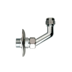 Attacco cromato sottolavabo regolabile