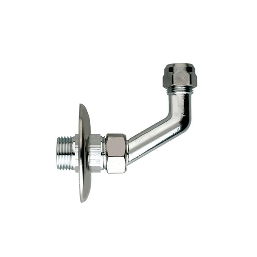 Attacco cromato sottolavabo regolabile