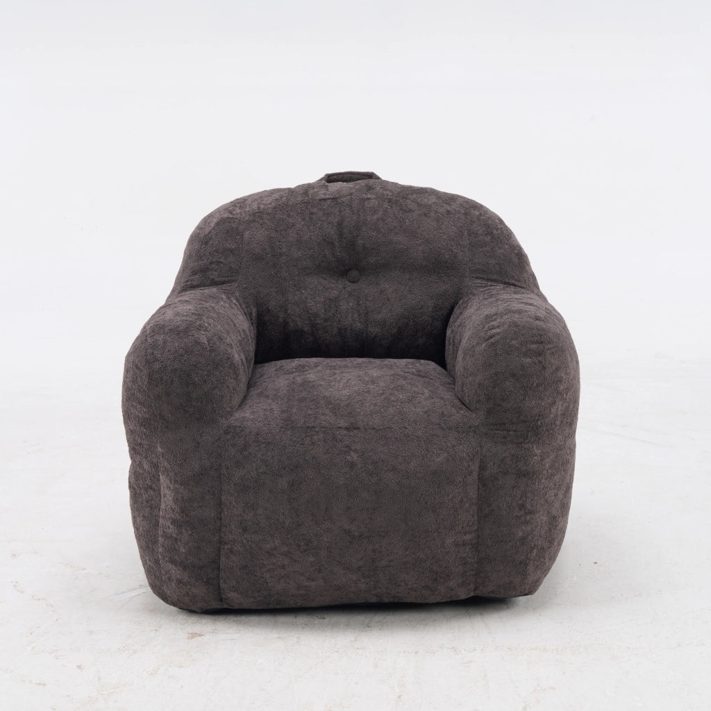 POLTRONA SACCO in faux fur Grigio scuro