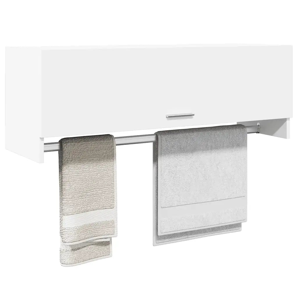 Armadio Bianco 100x32,5x35 cm in Legno Multistrato CFW6552394