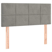 Testiera | Testata Grigio Chiaro 100x5x78/88 cm in Velluto