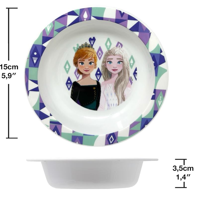 PIATTO FONDO FROZEN IN PP CON DIAMENTRO D 20 CM