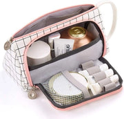 Penne portatile con chiusura a cerniera per ufficio scolastico - 20 x 8 x 11 cm - bianco - adatto per studentesse ragazze adulti adolescenti - regalo per scuola e ufficio - stile informale .
