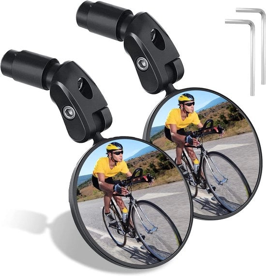 Specchietti per bicicletta - 360° girevoli - adatti per e-biciclette e mountain bike - 2 pezzi