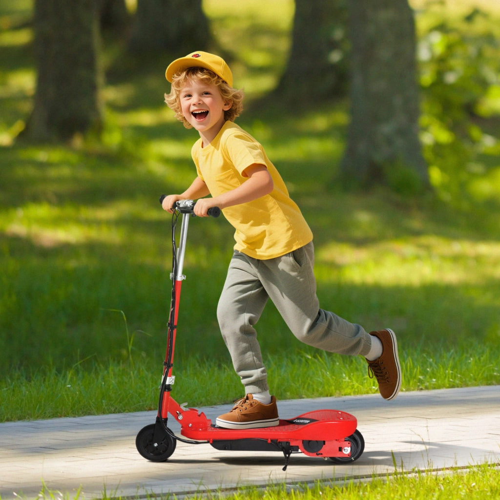 Scooter Elettrico Pieghevole per Bambini ¨C zephmum ¨C Rosso 74x36x69-91 cm