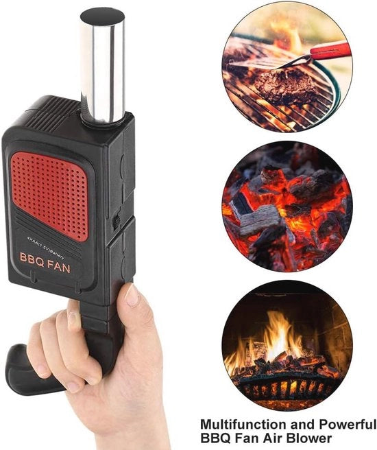 Ventilatore elettrico portatile per barbecue e campeggio