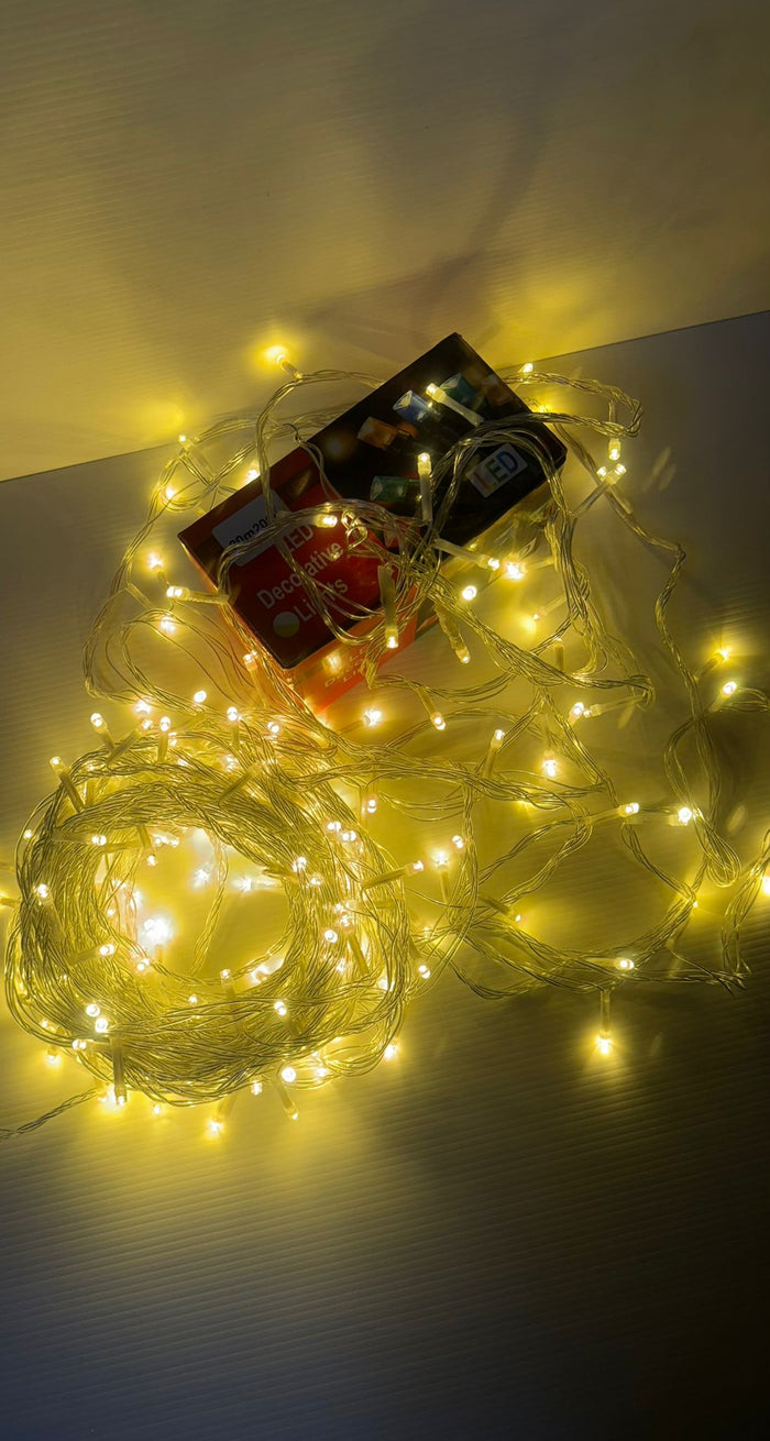 Luci Led per albero di natale decorazione con 8 giochi luce da 10/20/30/50 metri colori misti certificate IP65 prolungabile COLORE LED: BIANCO CALDO, LUNGHEZZA: 50 mt - 500 led