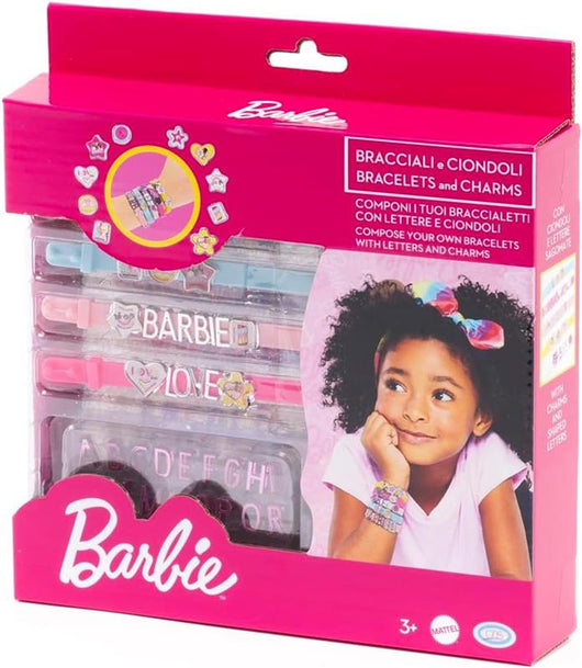 BARBIE - BIJOUX COLLECTION 
CONFEZIONE CON 5 BRACCIALETTI, CIONDOLI E LETTERE
