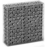 Gabbione in Rete di Acciaio Galvanizzato 100x20x100 Recinzione Orto da Giardino