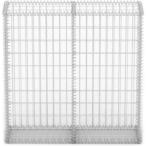Gabbione in Rete di Acciaio Galvanizzato 100x20x100 Recinzione Orto da Giardino