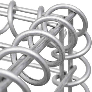 Gabbione in Rete di Acciaio Galvanizzato 300x30x50cm Recinzione Orto da Giardino