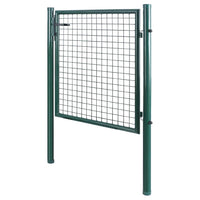 Cancello Pedonale Cancelletto Recinzione Giardino Acciaio 100x150cm con Chiave