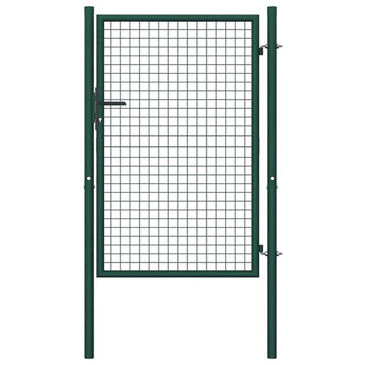 Cancello Pedonale Cancelletto Recinzione Giardino Acciaio 106x171 con Chiave