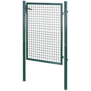 Cancello Pedonale Cancelletto Recinzione Giardino Acciaio 106x171 con Chiave