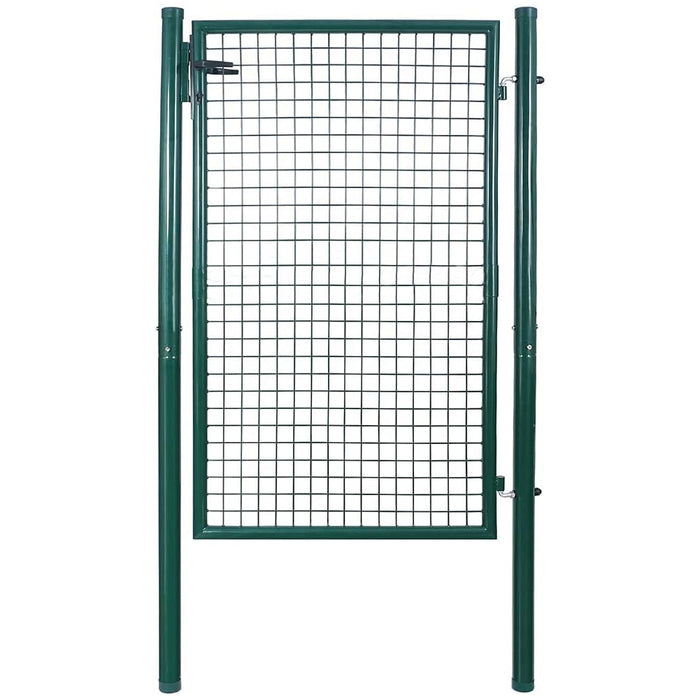 Cancello Pedonale Cancelletto Recinzione Giardino Acciaio 106x200 con Chiave