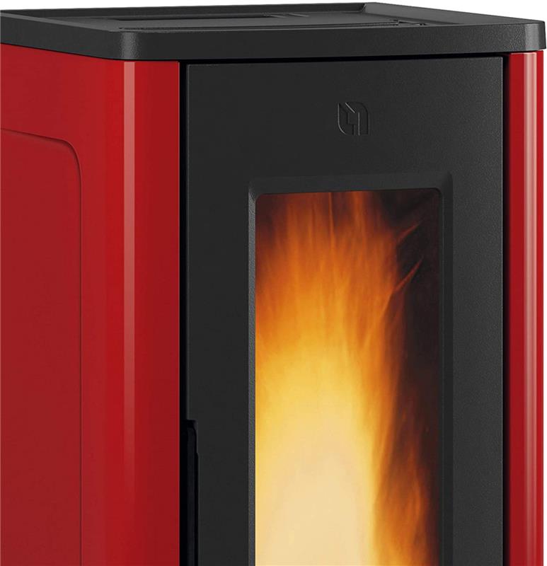 DAHIANA EXTRAFLAME STUFA A  PELLET COLORE BORDEAUX 10 KW